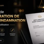 modèle de Déclaration de non-condamnation