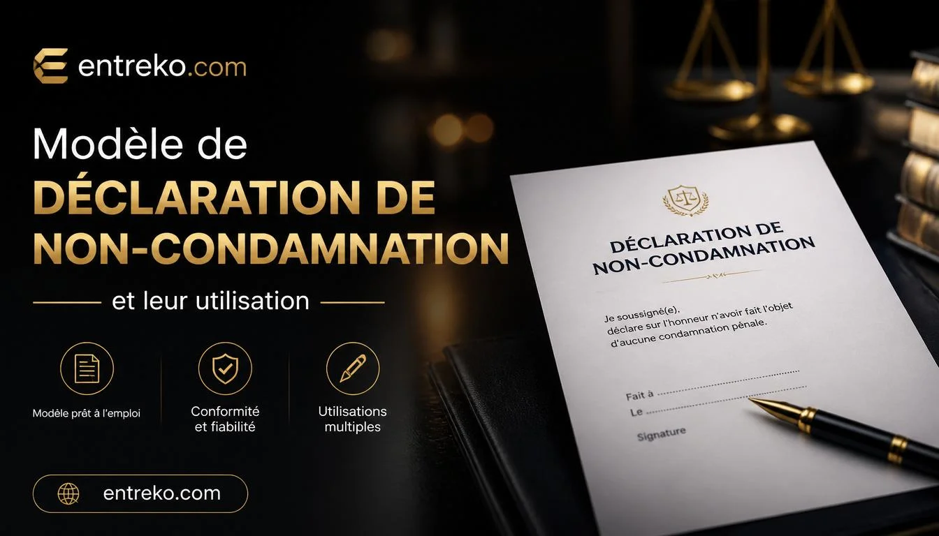 modèle de Déclaration de non-condamnation