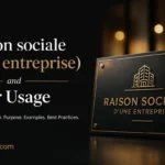 Raison sociale d’une entreprise