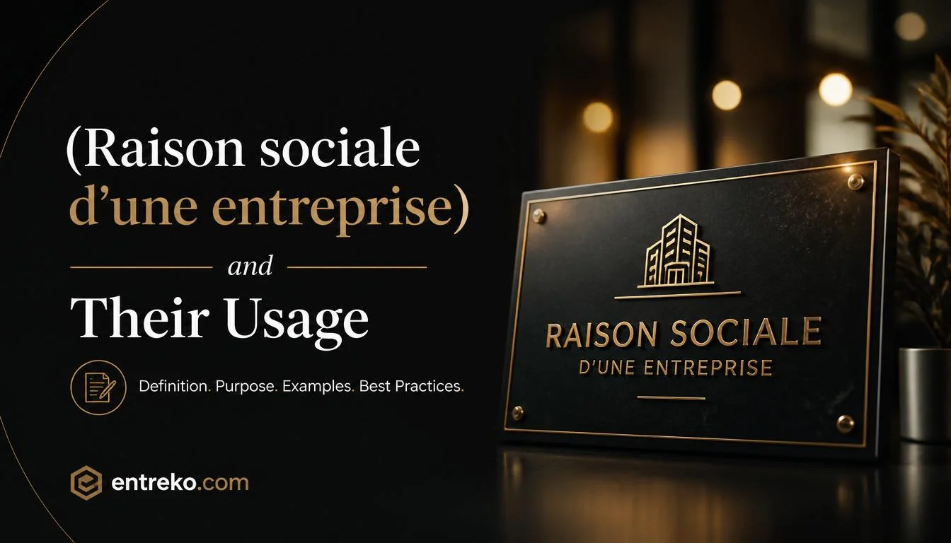 Raison sociale d’une entreprise